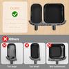 Air Fryer Silicone Liner for Philips Dual Basket Air Fryer 3000 Series 6L/3L,2-Pack Reble Dual Airfryer Liners Accessories for Philips 9L 2-Drawer