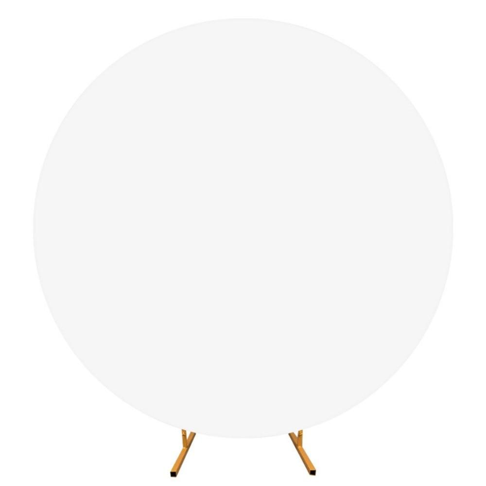 New Pure Color Round Backdrop Cover Elastic 4FT Circle Arch Stand Cover Polyester Stretchy Backdrops Wedding