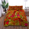 Chic Mushroom Illustration Art Duvet Cover Set King Queen Double Twin Single Bed Linen Set