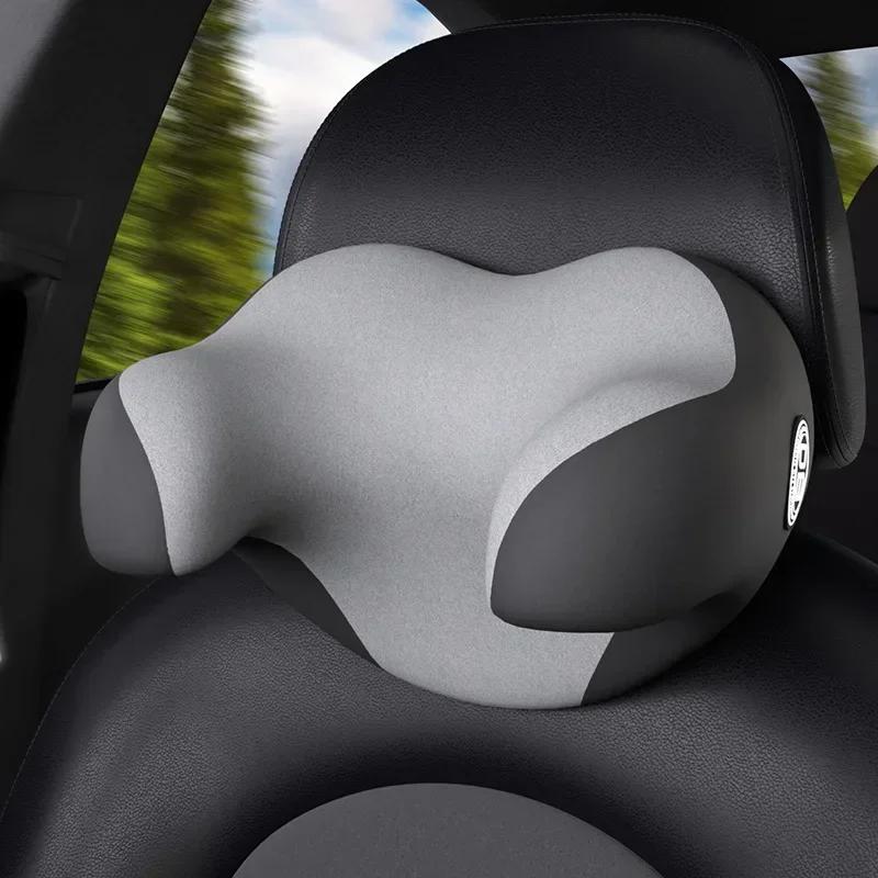 Auto Kissen Kopf Nackenstütze Ergonomisch U-förmiger Schutz Universal Memory Foam Autositz Kopfstützenschoner Innenzubehör