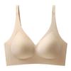 C23 Women's Seamless Gathered Support Bra - Small Chest, Wire-Free, Anti-Sagging, Fixed Cups