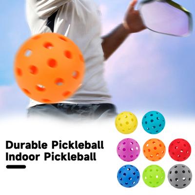 Pelota de práctica de Pickleball de 40 agujeros con alta visibilidad de rebote, PE, para entrenamiento en torneos en interiores y exteriores, accesorios para Pickleball