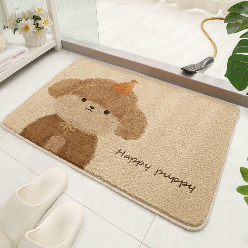 Imitation Cashmere Bathroom Mat: Water-Absorbing, Non-Slip, Hand Washable Floor Mat for Entrance and Toilet. 40*60cm Imitation Cashmere