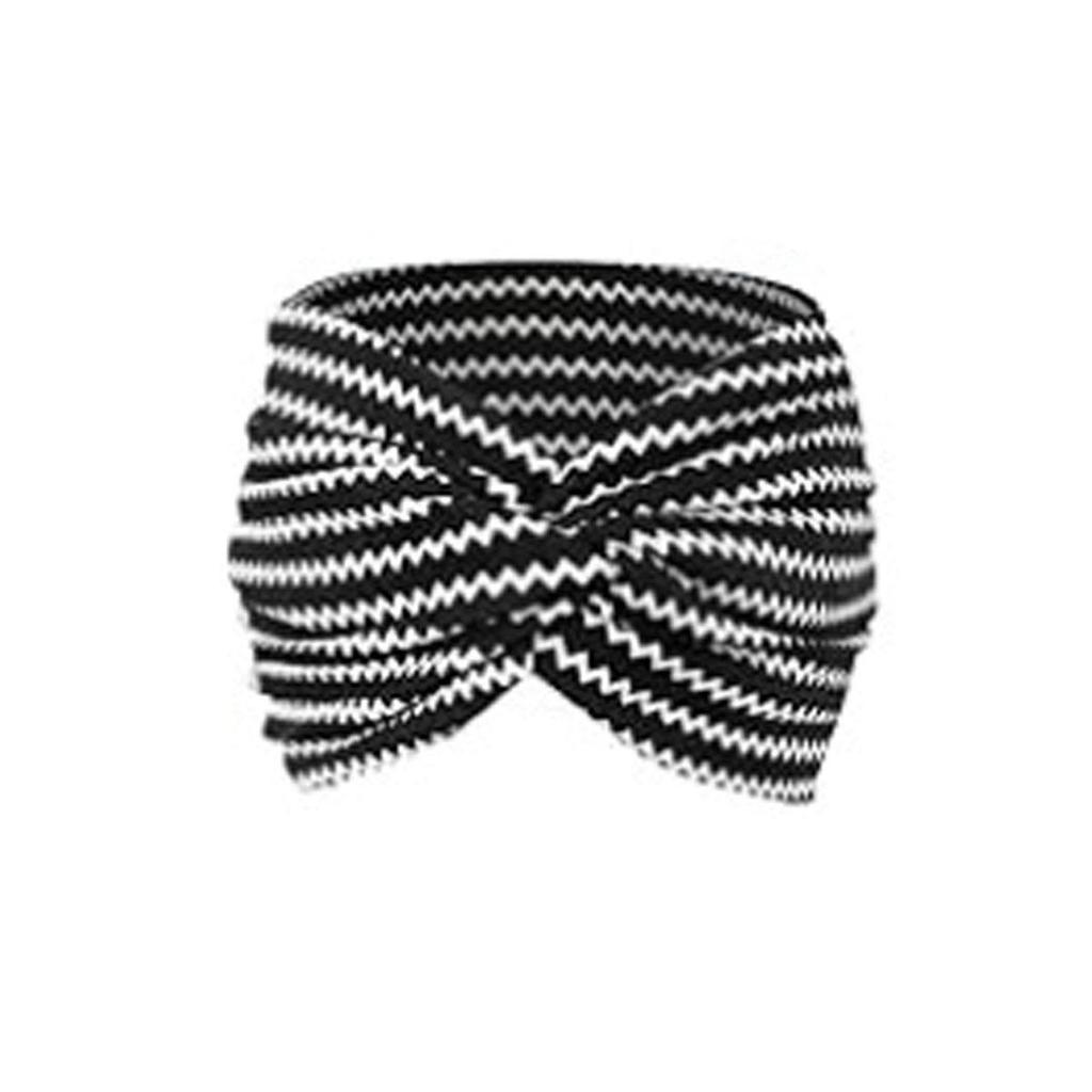 Böhmisches Damen-Yoga-Stirnband – Breit, elastisch, schweißabsorbierend für Laufen & Workouts