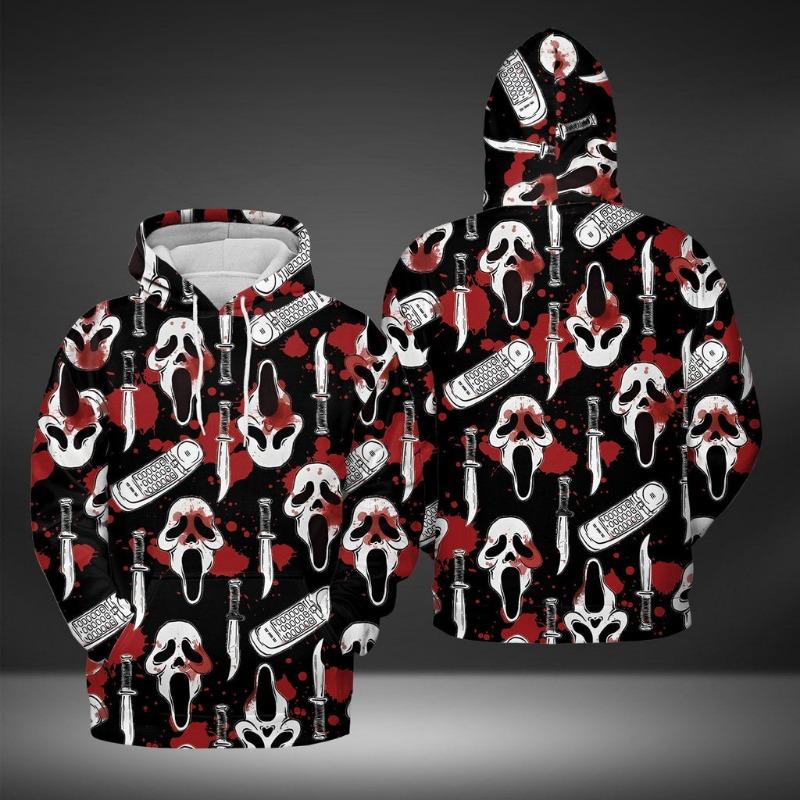 Halloween Men's Funny Sweatshirt Unisex 3d Printed Pumpkin Ghost Horror Print Hoodie Harajuku Fashion Pullover