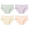 Miiow Women's Pure Cotton Underwear with Silk Crotch - 4 Pack