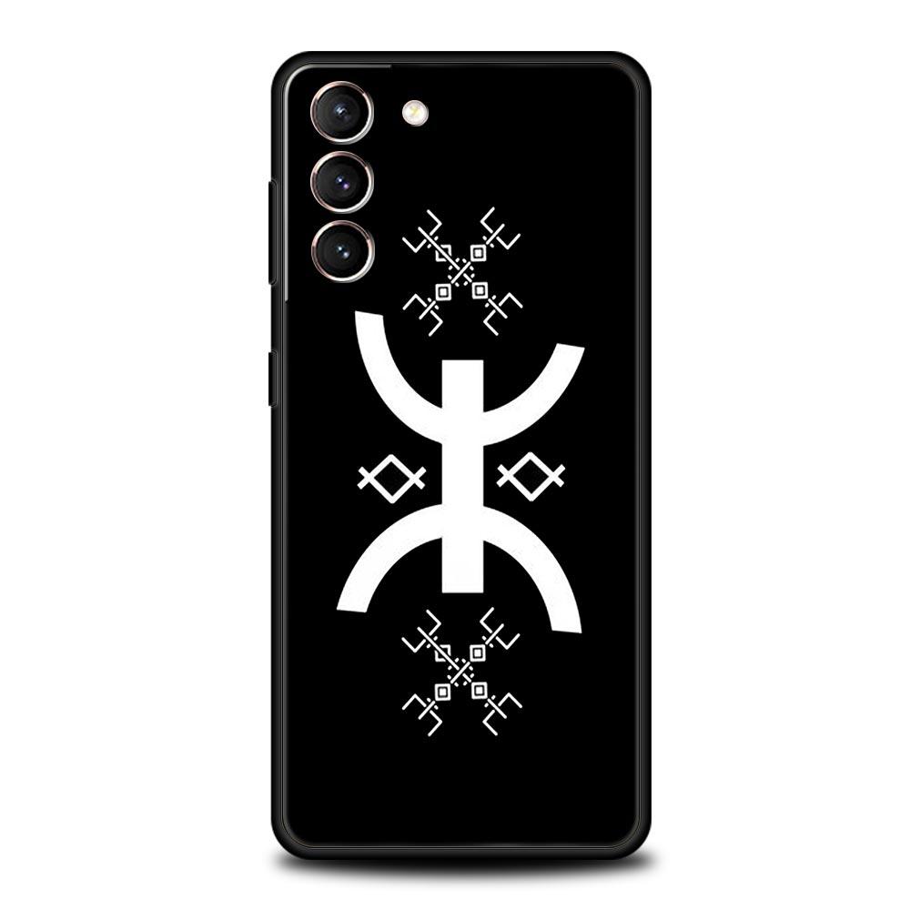 

Amazigh Berber Flag Phone Case For Samsung Galaxy S24 S23 S22 S20 Ultra S21 FE 5G S10 S9 Plus S10E S8 Soft Silicone Cover Samsung S24 Plus