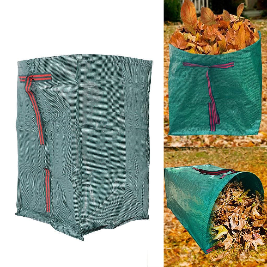 200L Garden Leaf Bag, Semicircle Shape Yard Waste Bag Large Capacity Leaf Collector with Rain Proof Coating for Outdoor Indoor Use Gardening Landscap