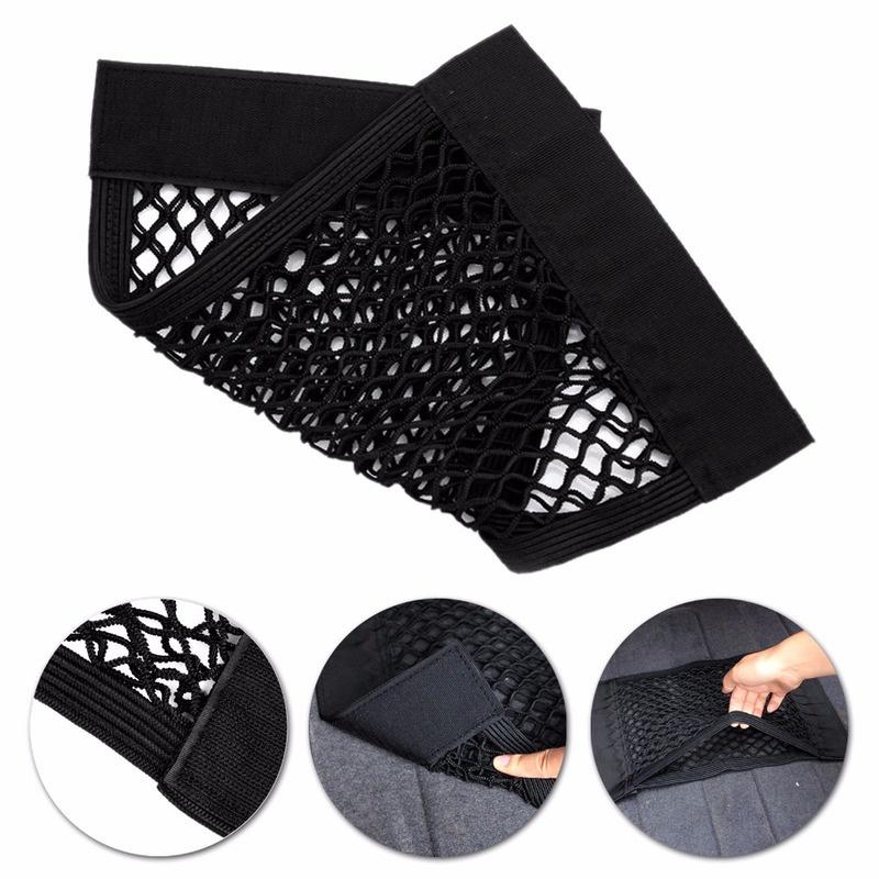 1pcs Car Back Rear Trunk Seat Elastic String Net Mesh Storage Bag Pocket Cage Organizer Luggage Hold