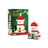 Non-Toxic Christmas Sweet House Snowman Building Block Creative Cartoon Santa Claus Children'S Puzzle Assembly Toy Christmas Gift