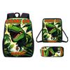 Dinosaur Animal Print Children School Backpack With Durable Oxford Material