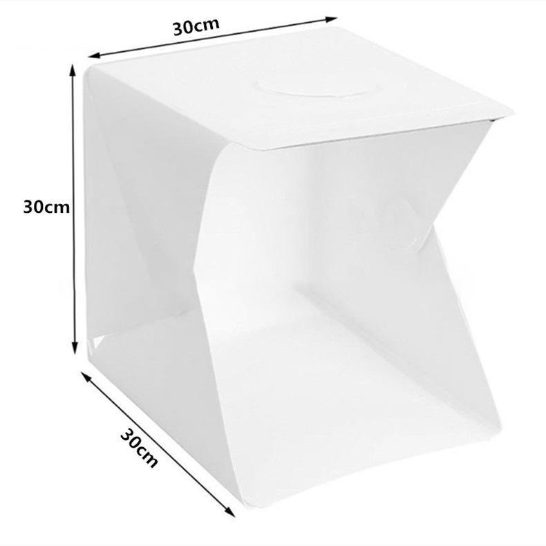 Tragbarer Mini-Studio-Lichtkasten für Stilllebenfotografie (20/30/40 cm)