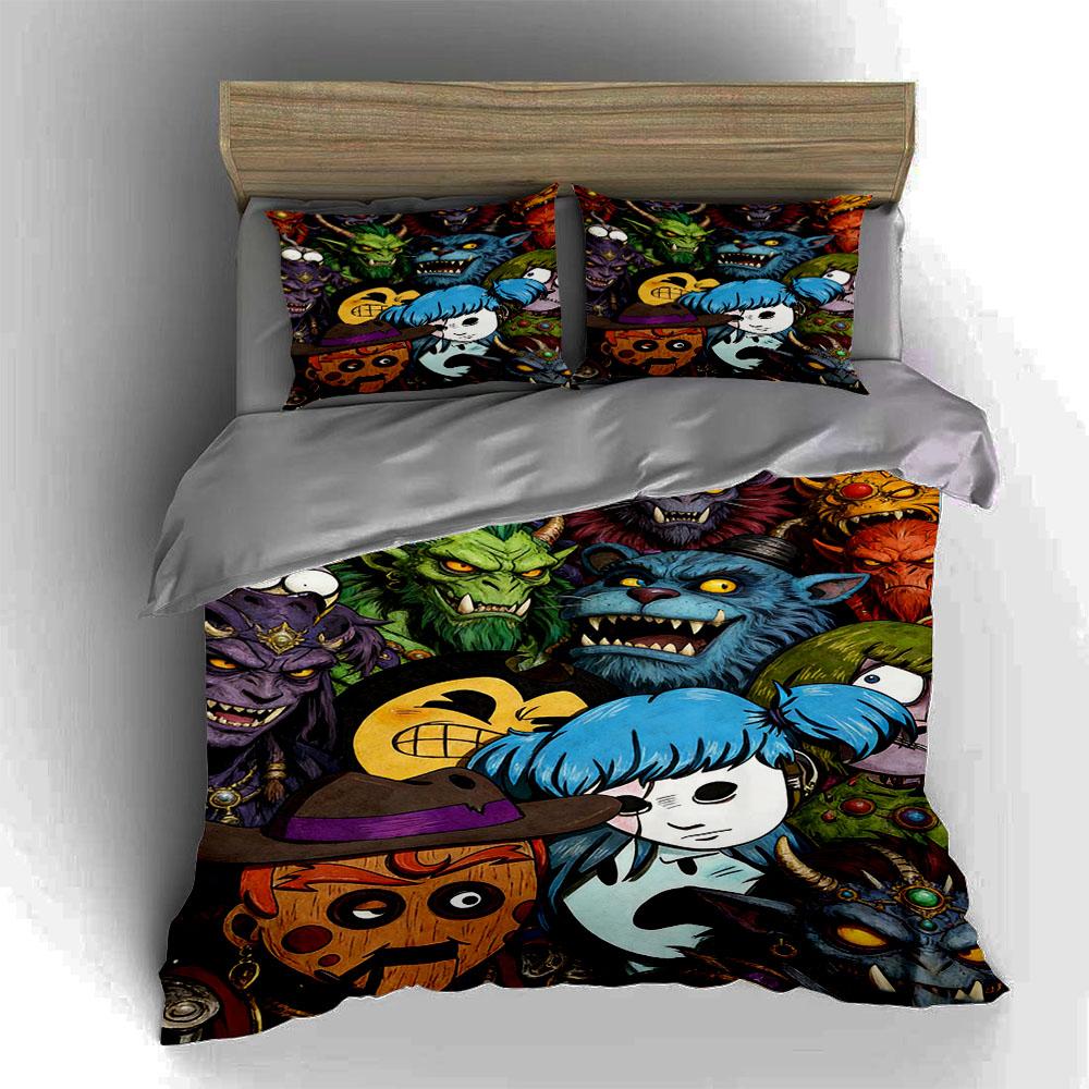Colorful, monstrous, vibrant. Bedding Duvet cover sets Duvet covers Pillowcases gifts (1 * Duvet Cover 2 * Pillowcases, without duvet insert)