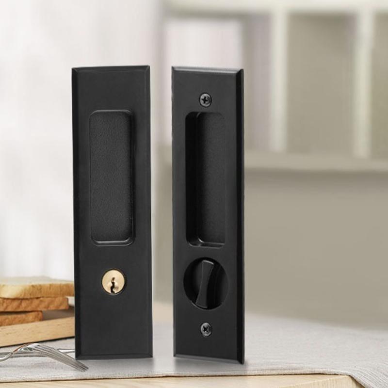 Door Lever Square Sliding Door Handle Closet Locking Door Lever for Bedroom top sale