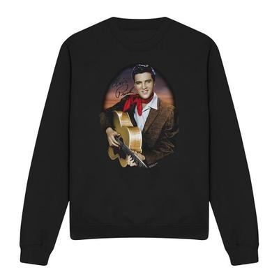 Elvis Presley Unisex Adult Red Scarf 2 Sweatshirt