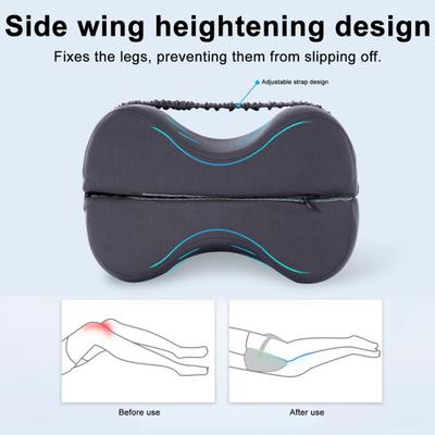 Oreiller pour les jambes Yousheng pour dormeurs sur le côté Oreiller cale-genoux en mousse à mémoire de forme Coussin soulageant la douleur à la cheville pour dormir Circulation sanguine Alignement de la colonne vertébrale Sciatique