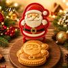 Nussknacker Keksausstecher Weihnachten Mini-Kuchenform, 3D-Prägung Handbacken Feiertags-Dessert-Herstellungs-Kits Wiederverwendbare DIY Teigpresseform