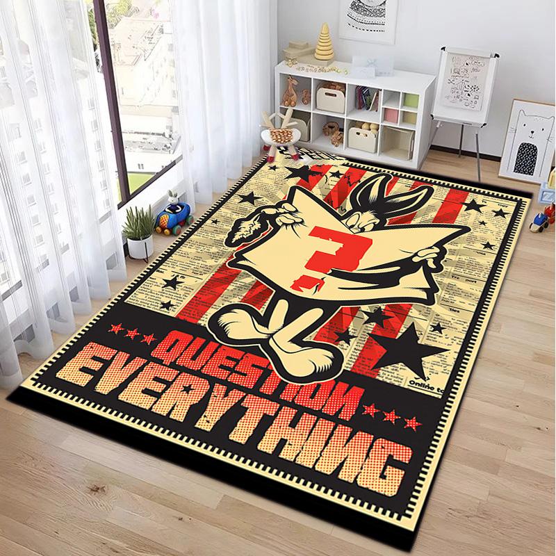 Rabbit Question Carpets Suitable Room Office Bedroom Door Mats Birthday Gifts Holiday Gifts Carpet Suitable For All Seasons