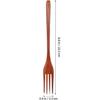 Smooth Wooden Kitchen Utensil Handle Mixing Fork for Cooking, Serving and Salad Preparation - Everyday Use