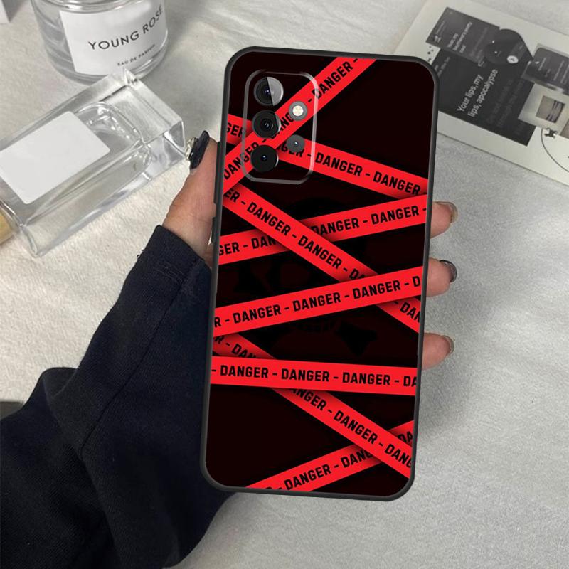 Warning Angry Danger Owner Case For Samsung Galaxy A13 A23 A33 A53 A17 A06 A16 A56 A36 A54 A34 A14 A52 A32 A15 A35 A55