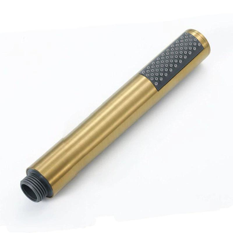 Brushed Gold Handheld Shower Head plumbing hose Toilet bidet sprayer,Black Hand shower Stand Chrome Held Shower Head