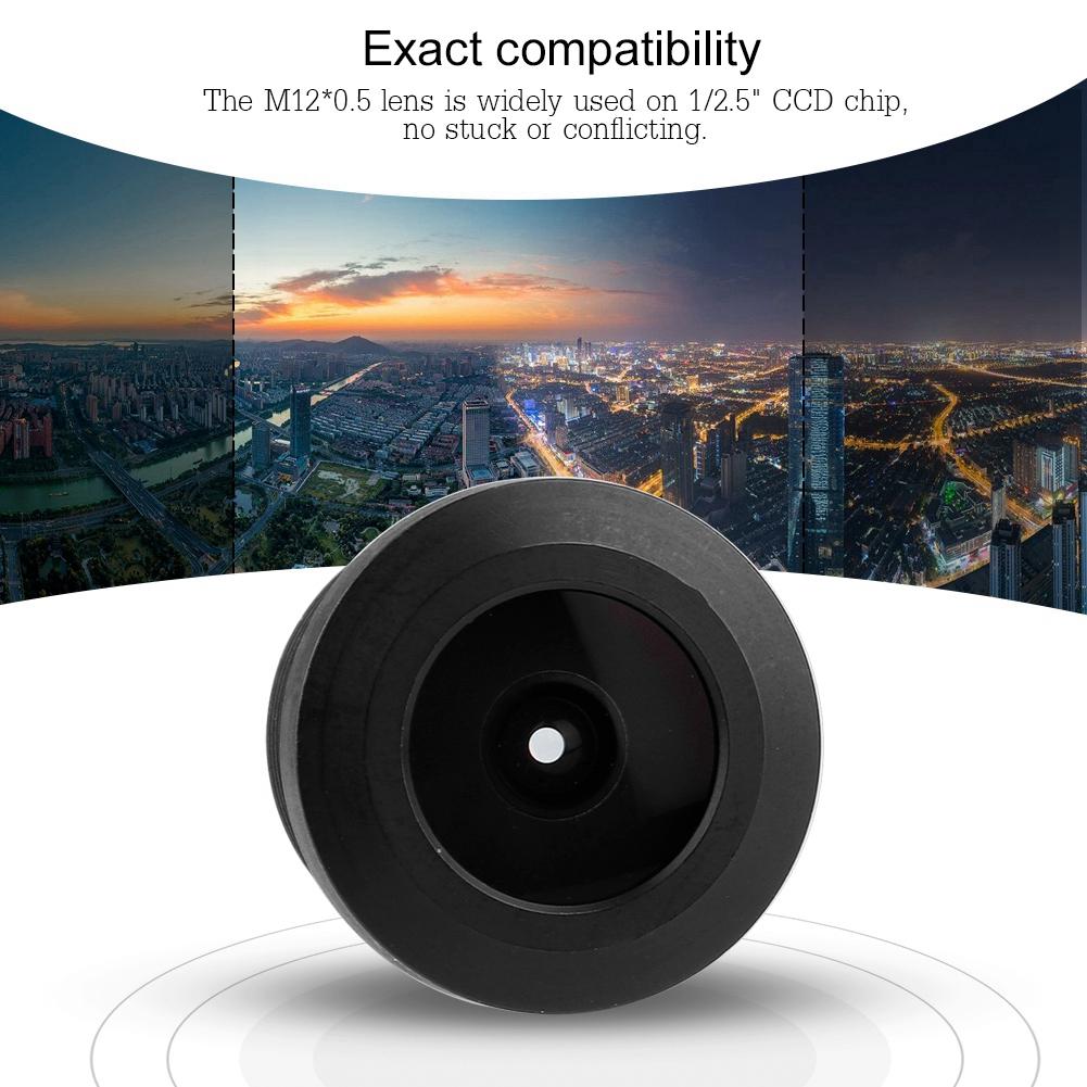 1.8 mm 1MP Camera Lens 160 degrees Wide Angle M12*0.5 IP Camera Lens for 1 2.5  CCD Chip