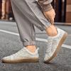 Handmade Men's Street Fashion Skateboarding Shoes, Soft Cowhide Leather with Street Trendy Design, Comfortable Casual Sneakers
