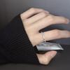 Dazzling Geometric Blue Sapphire Star And Heart Ring For Women Stylish Adjustable Design