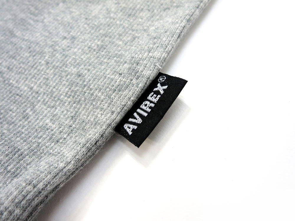 Avirex Langarm Henley Uni Größe Schwarz Herren T-Shirt, Farbe, Gerippt, S,