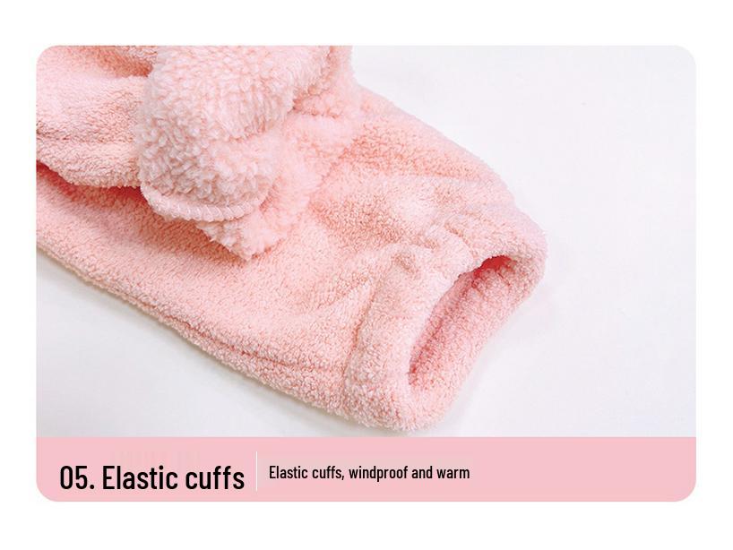 Kids' Plush Puff Jacket - Autumn/Winter Stand Collar Zipper Cardigan for Boys & Girls, Long Sleeve, Warm Home Wear.