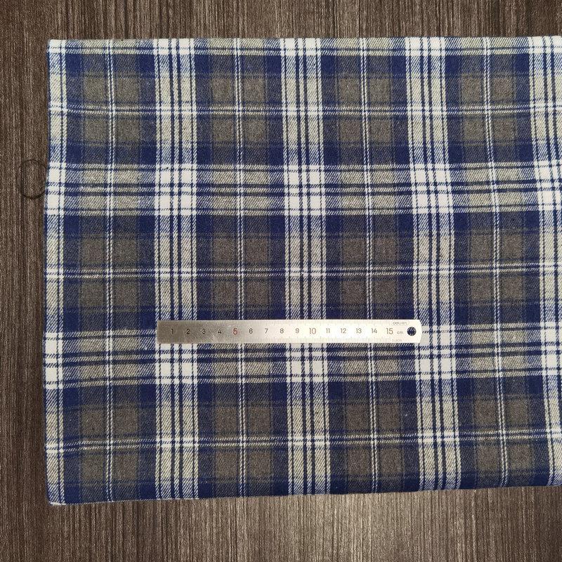 Nueva llegada: Tejido de Algodón Cepillado a Cuadros para Ropa Infantil y de Mujer - Tejido de Franela Jacquard Teñido en Hilo de Poliéster-Algodón.