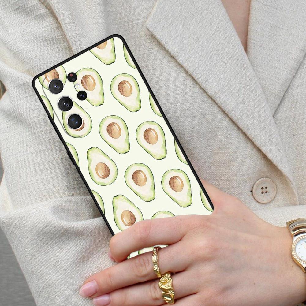Newest Delicious Avocado Pattern Cell Phone Case for Samsung Galaxy S26 Ultra S25 S24 S23 S22 S21 S20 Note10 Cover