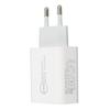 20W QC3.0 PD Quick Charger Dual Port Fast Charging Speed Charger for Dji Avata AC 100‑240V White EU Plug 85x43x24mm