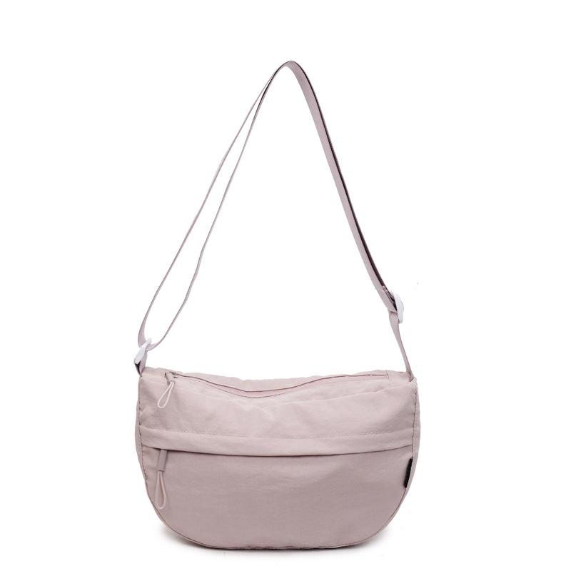 Nylon women's large-capacity new summer contrasting color shoulder messenger bag versatile casual commuter dumpling bag
