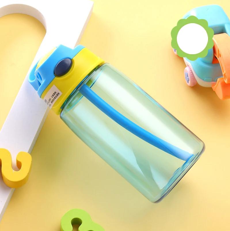480ml butelka na wodę ze słomką dla dzieci dziewczyny przenośne butelki podróżne siłownia Fitness sportowy kubek letnia butelka na sok z zimną wodą