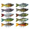 1/3/5Pcs 10CM/15.5G Bionic Multi-Jointed Fishing Lure Long Casting 7-Section Swimbait Hard Artificial Bait Freshwater Saltwater Fishing Accessories