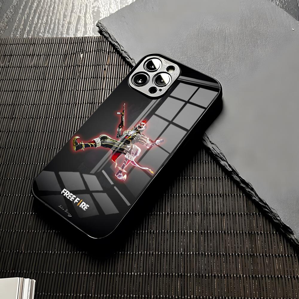 Free Fire Game Phone Case For Iphone 16 15 13 12 14 11 Pro Max Mini X Xr Xs 8 7 Birthday Present Puls 6 Glass Funda Cover