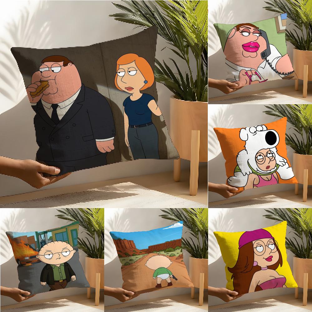 Hot Cartoon Ffamilies GuyS Pillow Case Home Living Room Decoration Linen Pillow Cases Cushion Cover