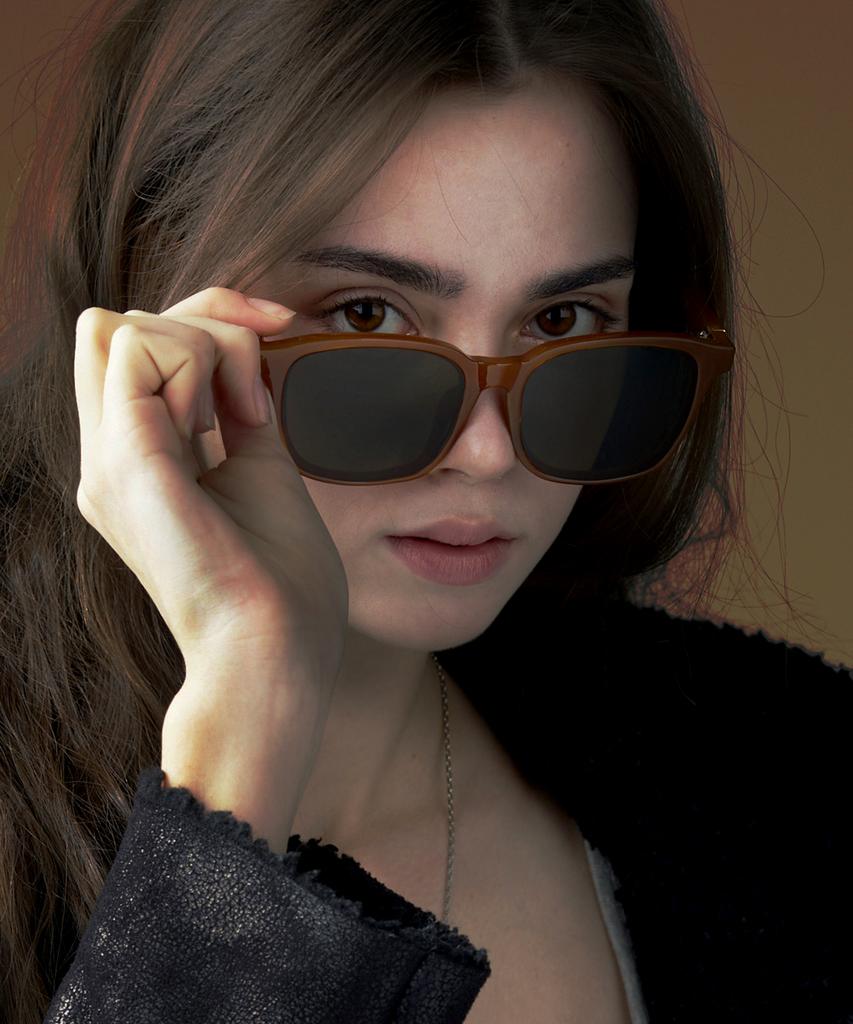 Likkeullou Rc B108 Brown Sunglasses