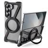 Coque Métallique en Z Magsafe pour Samsung Galaxy Z Fold 6 5 S25Ultra Alliage d'Aluminium Support Magnétique Rotatif Couverture de Sécurité