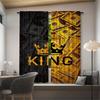 2pcs- Black and Gold US Dollar Printed Curtains, Pole Bag Curtains, Christmas Decorations, Home Decorations, Room Decorations