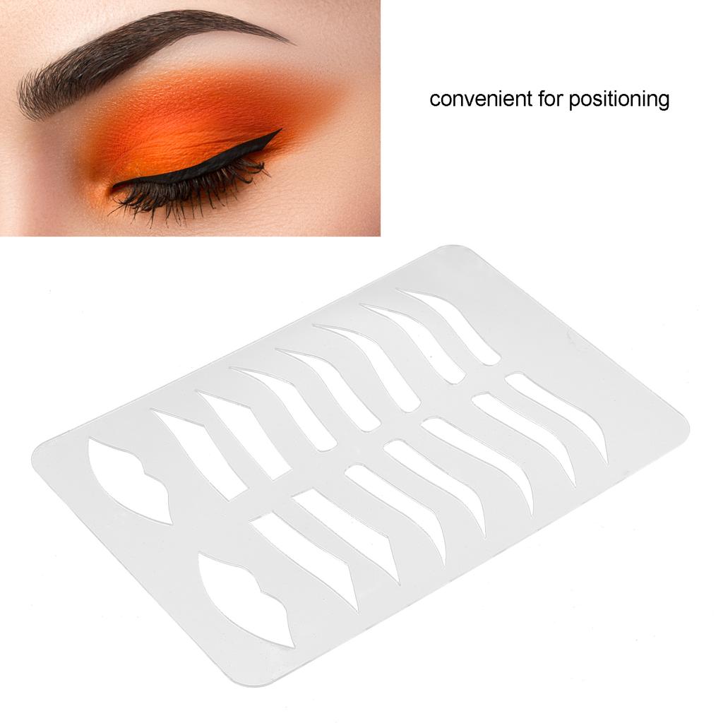 Brow Lips Template Reusable Bendable Eyebrow Lip Eyebrow Grooming Stencils for Tattoo Artists Beauty Beginners