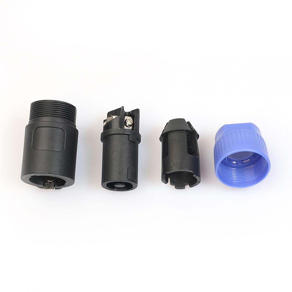 20 Pcs Audio Speaker Plug Twist Lock 4 Pole Ohm Plug NL4FC Speaker Connector for Amplifier