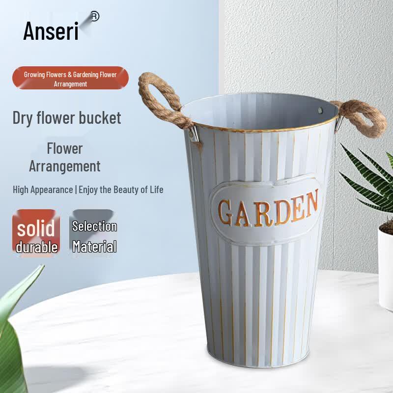 Ansell Vintage Iron Flower Rehydration Bucket Medium