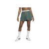 Nike X Naomi Osaka Kollaboration Einfarbige Spitze Tasche Falten Unregelmäßig Sport Lässig Rock Damenröcke Fichte-Grün DX1843-309