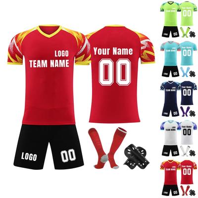 Εξατομικευμένο Σετ Πουκάμισων Ανδρικά Κοριτσίστικα με Ονομαστικό Αριθμό Προσαρμοσμένες μπλούζες ποδοσφαίρου για αγόρια κοστούμι προπόνησης