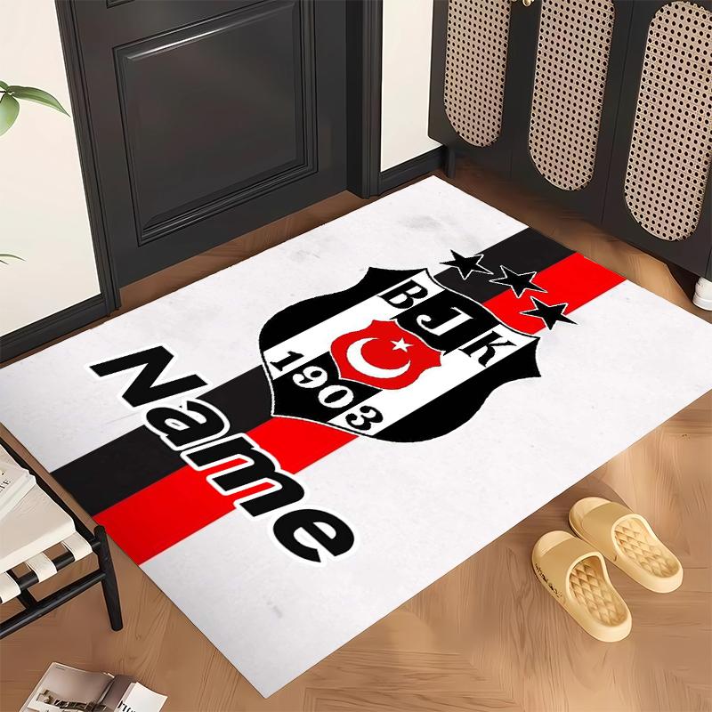 BJK FC (14) Personalized Name Office Carpet Stylish Decor for Living Room Bedroom Kitchen