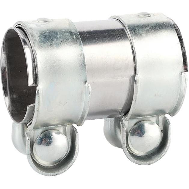 Pipe Connector Exhaust Clamp 65mm Band Exhaust Pipe Stainless Steel Clamp Double Exhaust Sleeve Pipe Fitting Exhaust Pipe 65mm x 95mm