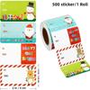 Christmas Gift Tags for Holiday Presents Decoration, Santa Christmas Labels Self Adhesive Stickers, Xmas Name Tag Stickers