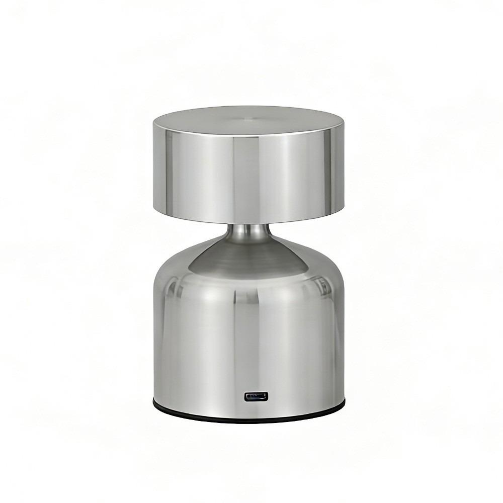 

Modern Table Lamp Metal Dumbbell Design Luminous Night Light Home Decoration Bar Desk Lamp Desk срібний